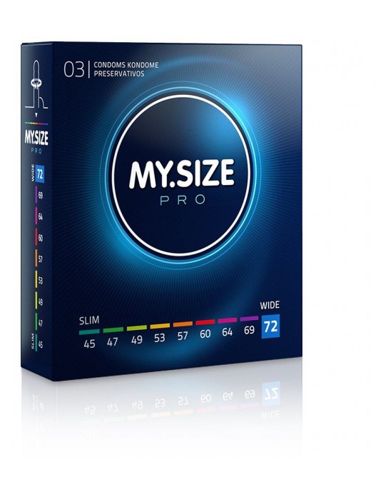 Презервативы MY.SIZE размер 72 - 3 шт. - My.Size - купить с доставкой в Мытищах