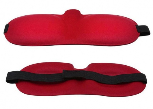 Красная глухая маска на резинке - Sitabella - купить с доставкой в Мытищах