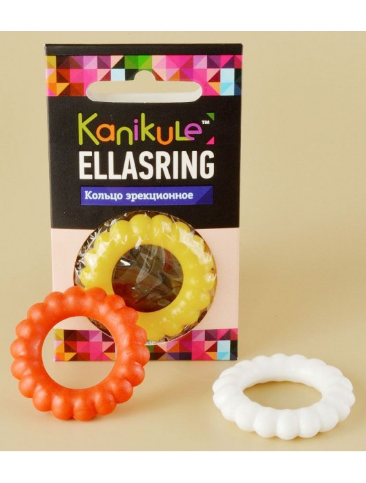 Цветное рельефное эрекционное кольцо Ellasring - Sitabella - в Мытищах купить с доставкой