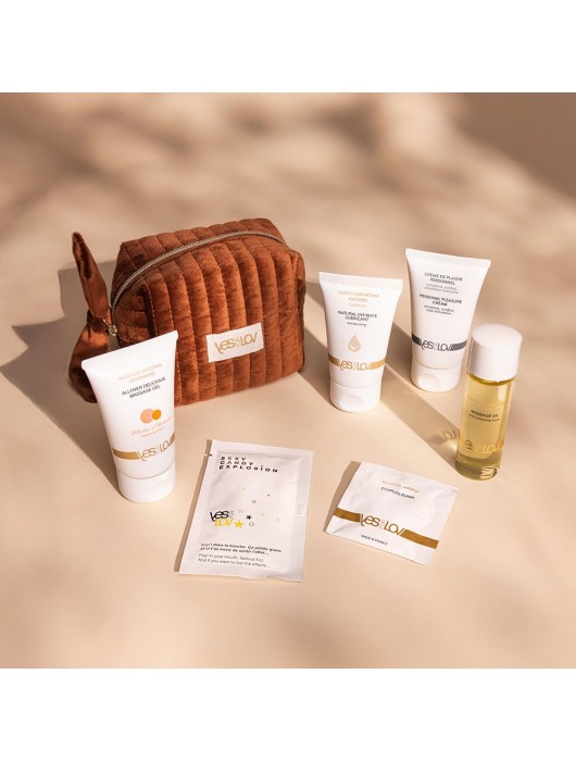 Набор YESforLOV La Trousse Enchantée в коричневой косметичке - YESforLOV - купить с доставкой в Мытищах