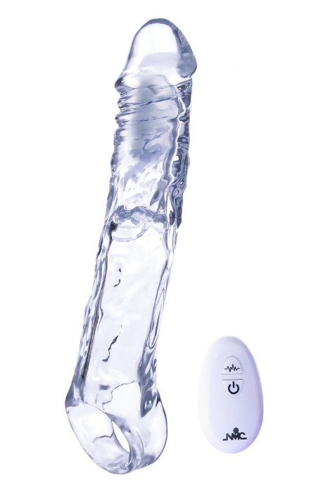 Прозрачная насадка-удлинитель Length Enhancer With Bullet с подхватом - 22,3 см. - NMC - в Мытищах купить с доставкой