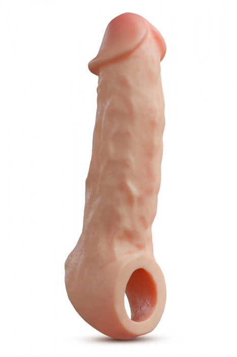 Телесная насадка-удлинитель Intrepid 9.25 Inch Realistic Penis Extender Sleeve - 23,5 см. - Blush Novelties - в Мытищах купить с доставкой