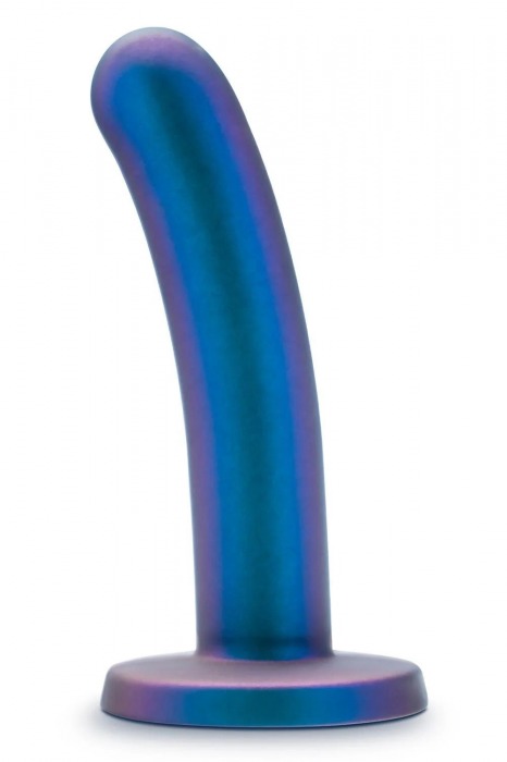 Синяя насадка с гладкой поверхностью Surrender 5.75 Inch Intermediate Pegging Dildo - 14,6 см. - Blush Novelties - купить с доставкой в Мытищах
