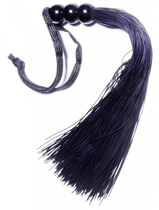 Черная силиконовая плетка - 25,4 см. - Boys of Toys - купить с доставкой в Мытищах