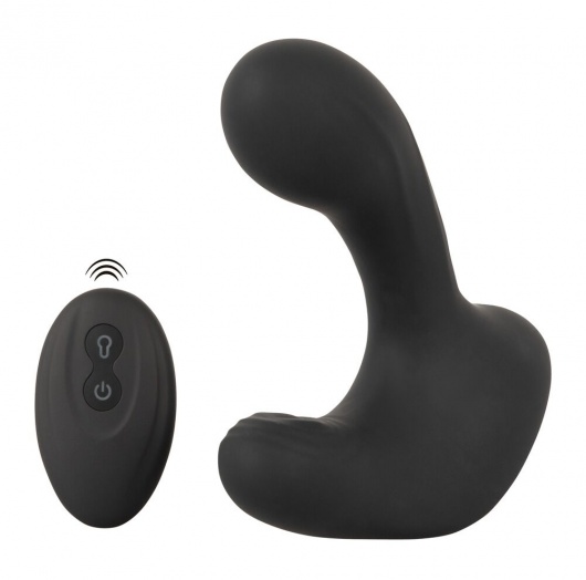 Черная анальная вибропробка с функцией расширения RC Butt Plug with 3 functions - Orion - в Мытищах купить с доставкой