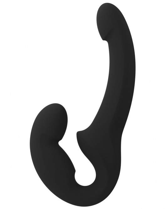 Черный безремневой страпон Share Lite - Fun Factory - купить с доставкой в Мытищах