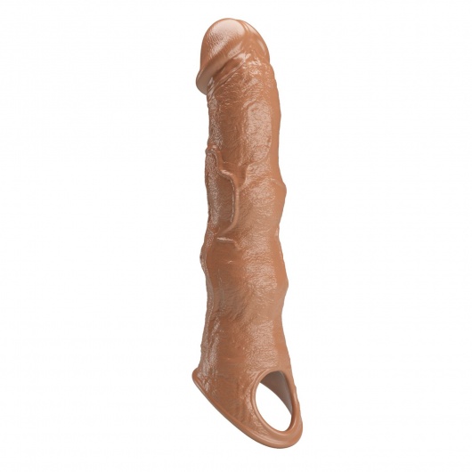Карамельный фаллоудлинитель с 3 вставками - 28 см. - Baile - в Мытищах купить с доставкой