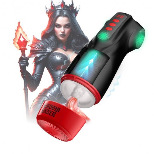 Интерактивный мастурбатор Raven с вакуумом, вибрацией и подсветкой - Shots Media BV - в Мытищах купить с доставкой