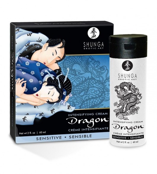Интимный мужской крем SHUNGA DRAGON SENSITIVE - 60 мл. - Shunga - купить с доставкой в Мытищах