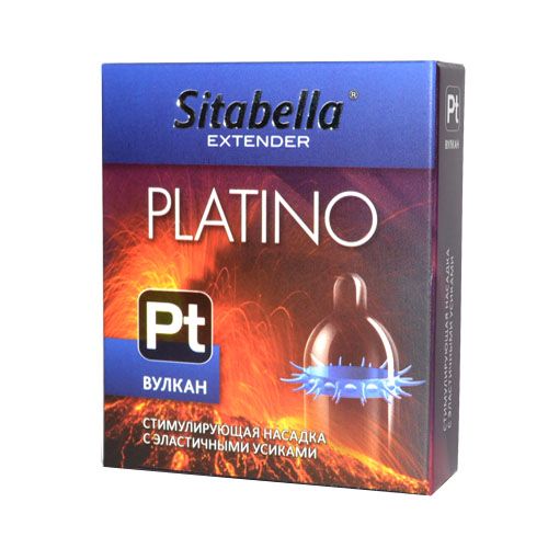 Стимулирующая насадка с усиками Platino  Вулкан - Sitabella - купить с доставкой в Мытищах