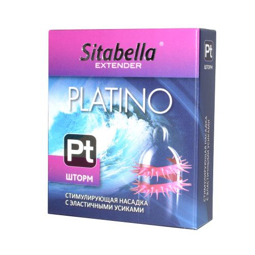 Стимулирующая насадка со спиралью из усиков Platino  Шторм - Sitabella - купить с доставкой в Мытищах