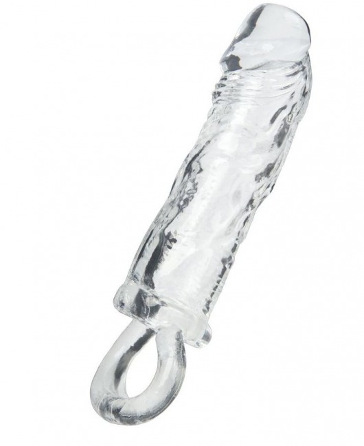 Прозрачная насадка с петлёй для фиксации - 14 см. - ToyFa - в Мытищах купить с доставкой