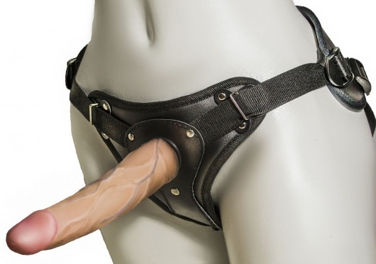 Женский страпон с вагинальной пробкой Woman Strap - 18 см. - LOVETOY (А-Полимер) - купить с доставкой в Мытищах