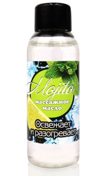 Массажное масло для тела Mojito с ароматом лайма - 50 мл. - Биоритм - купить с доставкой в Мытищах