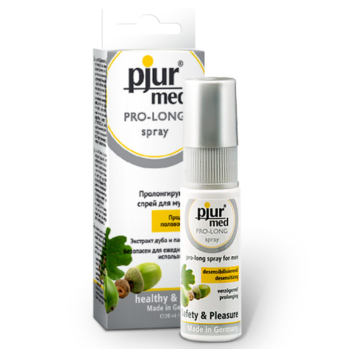 Пролонгирующий спрей с экстрактом дуба и пантенолом pjur MED Pro-long Spray - 20 мл. - Pjur - купить с доставкой в Мытищах