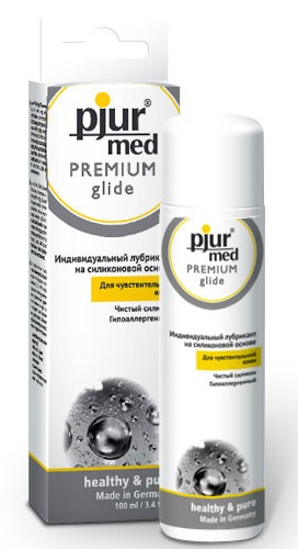 Гипоаллергенный силиконовый лубрикант pjur MED Premium glide - 100 мл. - Pjur - купить с доставкой в Мытищах
