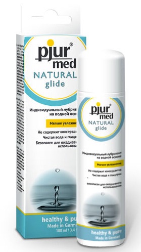 Нейтральный лубрикант на водной основе pjur MED Natural glide - 100 мл. - Pjur - купить с доставкой в Мытищах