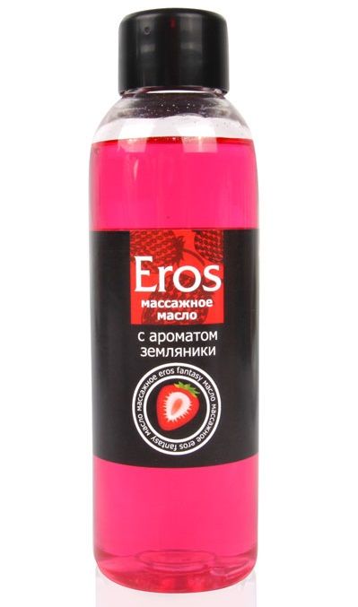 Массажное масло Eros fantasy с ароматом земляники - 75 мл. - Биоритм - купить с доставкой в Мытищах