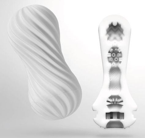 Мастурбатор FLEX Silky White с мягким рельефом - Tenga - в Мытищах купить с доставкой