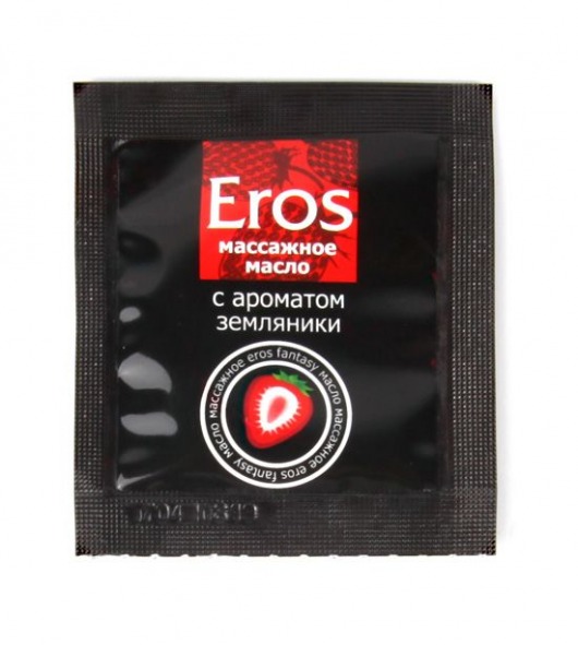Пробник массажного масла с ароматом земляники Eros fantasy - 4 гр. - Биоритм - купить с доставкой в Мытищах