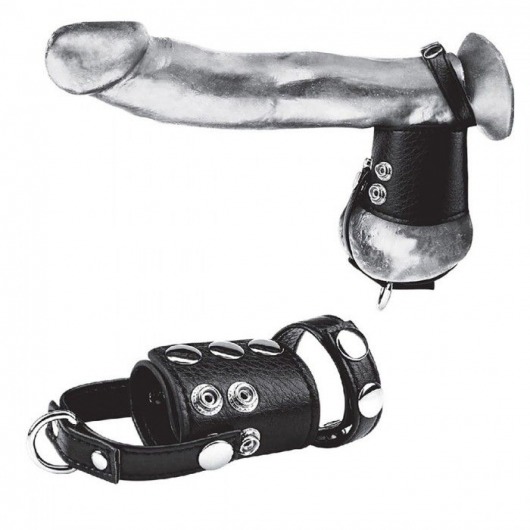 Кольцо на член и мошонку Cock Ring With 2  Ball Stretcher And Optional Weight Ring - BlueLine - в Мытищах купить с доставкой