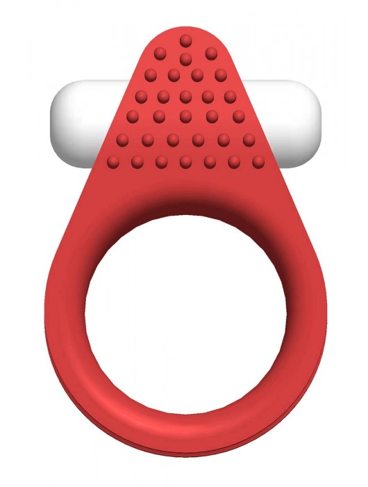 Красное эрекционное кольцо LIT-UP SILICONE STIMU RING 1 RED - Dream Toys - в Мытищах купить с доставкой