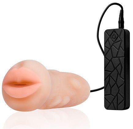 Мастурбатор-ротик с вибрацией REALSTUFF VIBRATING MASTURBATOR MOUTH - Dream Toys - в Мытищах купить с доставкой