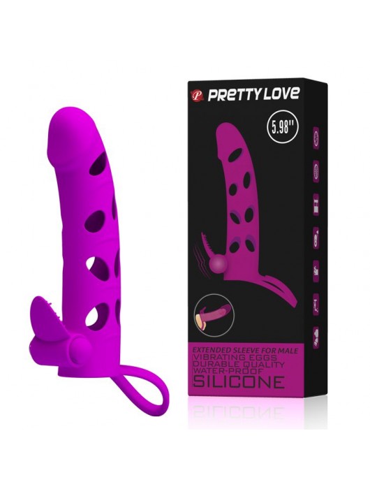 Насадка с закрытой головкой и виброэлементом для клиторального массажа - Baile - в Мытищах купить с доставкой