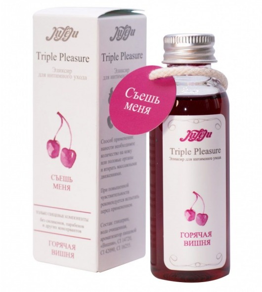 Эликсир Triple Pleasure  Горячая вишня  - 65 гр. - JULEJU - купить с доставкой в Мытищах