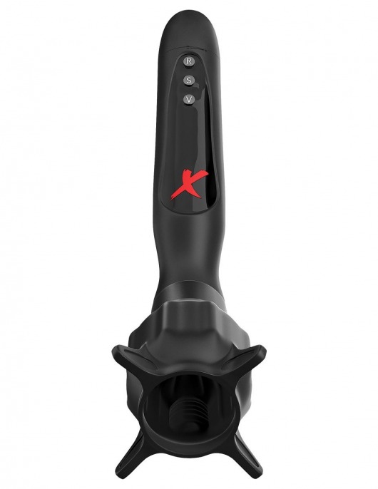Чёрный вибростимулятор для головки члена с эффектом всасывания Vibrating Roto-Sucker - Pipedream - в Мытищах купить с доставкой