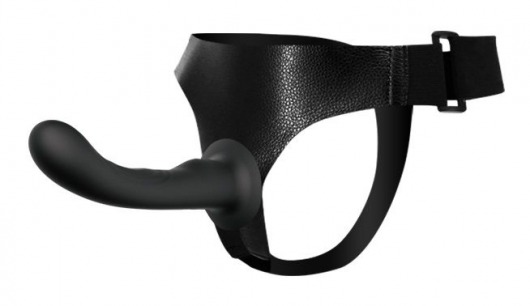 Страпон с изогнутой головкой Ultra Harness Curvy Dildo - 15,8 см. - Baile - купить с доставкой в Мытищах