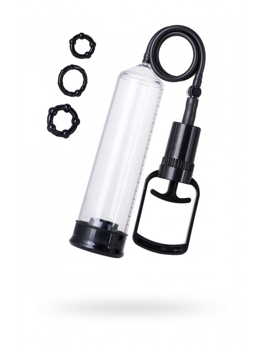 Вакуумная помпа A-toys с уплотнителем и эрекционными кольцами - A-toys - в Мытищах купить с доставкой