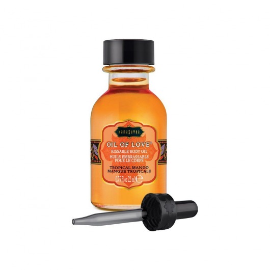 Масло для ласк с ароматом манго Oil of Love Tropical Mango - 22 мл. - Kama Sutra - купить с доставкой в Мытищах