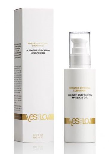 Массажный гель-смазка на силиконовой основе Allover Massage Gel - 100 мл. - YESforLOV - купить с доставкой в Мытищах