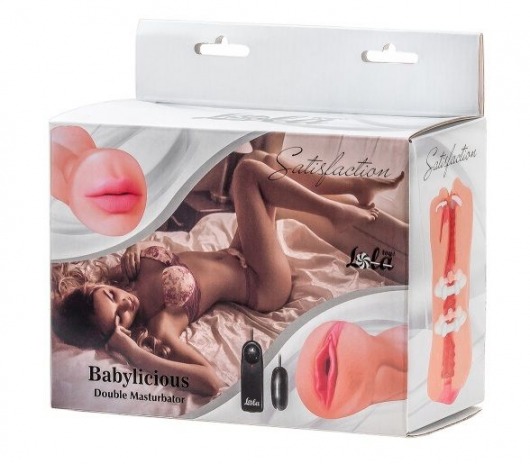Двусторонний мастурбатор с вибропулей Satisfaction Babylicious - Lola Games - в Мытищах купить с доставкой