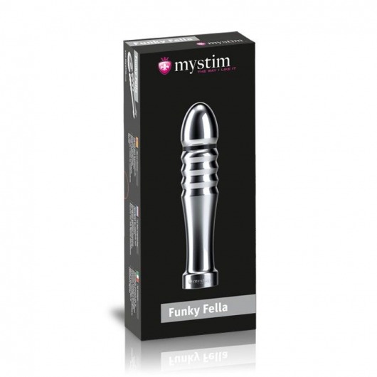 Ребристый фаллоимитатор для электростимуляции Funky Fella Rill Dildo - 13 см. - MyStim - купить с доставкой в Мытищах
