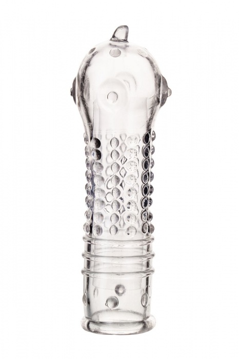 Прозрачная закрытая насадка на пенис TOYFA A-Toys - 14,7 см. - A-toys - в Мытищах купить с доставкой