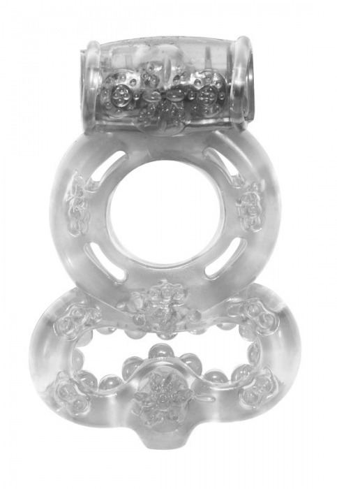 Прозрачное эрекционное кольцо Rings Treadle с подхватом - Lola Games - в Мытищах купить с доставкой