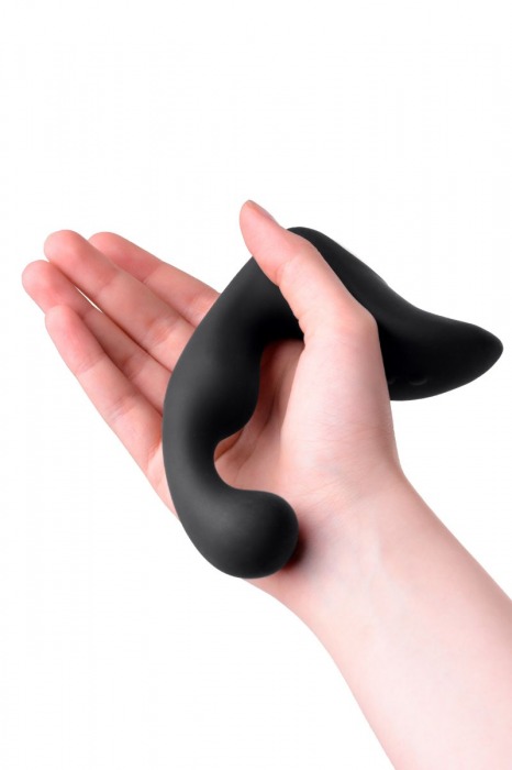 Чёрный изогнутый вибростимулятор простаты Erotist - Erotist Adult Toys - в Мытищах купить с доставкой