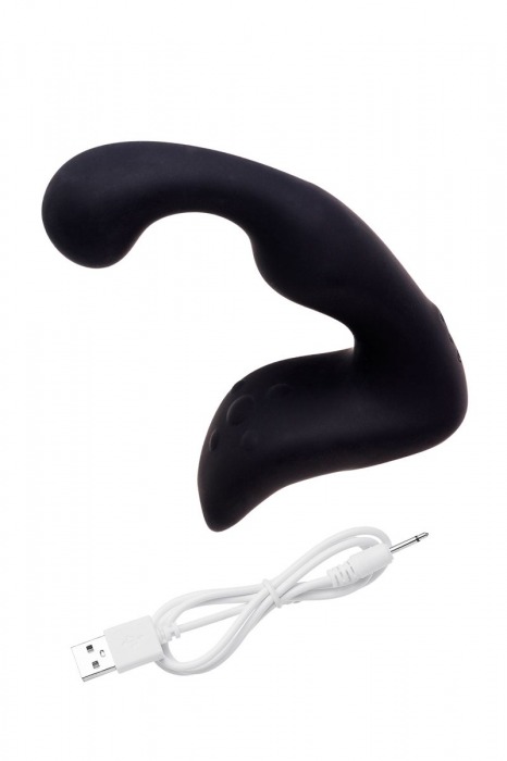 Чёрный изогнутый вибростимулятор простаты Erotist - Erotist Adult Toys - в Мытищах купить с доставкой
