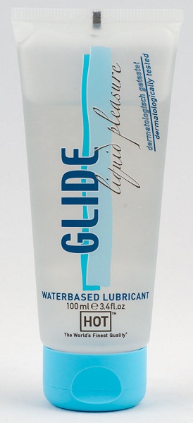 Интимная смазка на водной основе Glide - 100 мл. - HOT - купить с доставкой в Мытищах