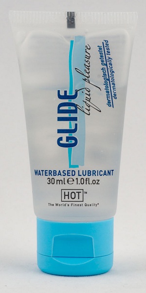 Интимная смазка на водной основе Glide - 30 мл. - HOT - купить с доставкой в Мытищах