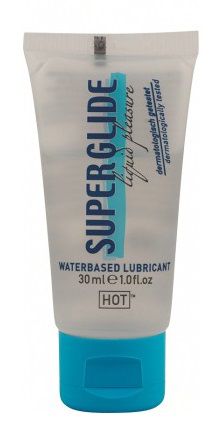 Гель-смазка на водной основе для чувствительной кожи Superglide - 30 мл. - HOT - купить с доставкой в Мытищах
