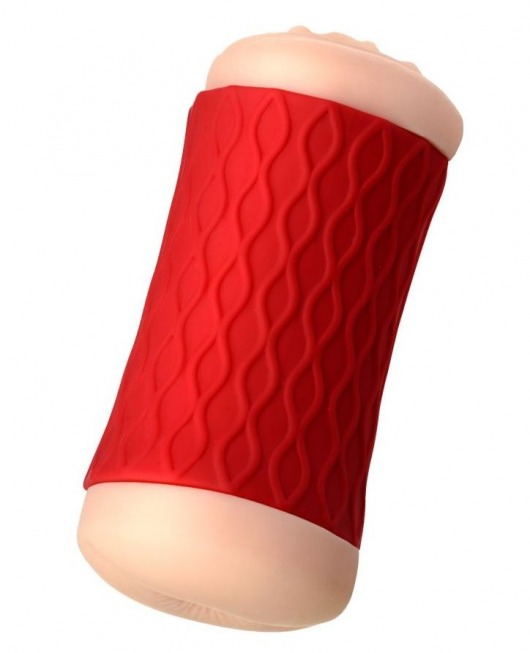 Двухсторонний мастурбатор JOS  NADIN в красном цилиндре - JOS - в Мытищах купить с доставкой