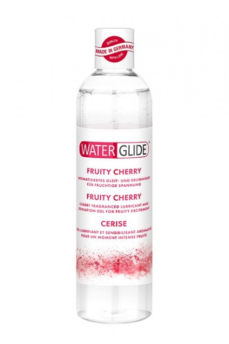 Лубрикант на водной основе с ароматом вишни FRUITY CHERRY - 300 мл. - Waterglide - купить с доставкой в Мытищах
