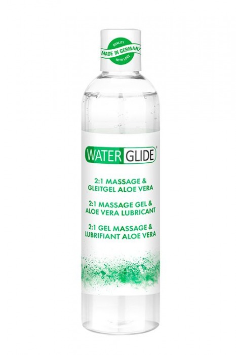 Гель-смазка 2-в-1 MASSAGE   LUBRICANT ALOE VERA - 300 мл. - Waterglide - купить с доставкой в Мытищах