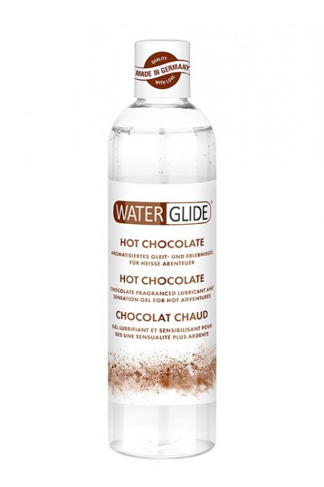 Лубрикант на водной основе с ароматом шоколада HOT CHOCOLATE - 300 мл. - Waterglide - купить с доставкой в Мытищах