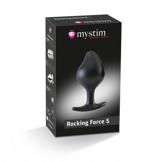 Анальная пробка Rocking Force S для электростимуляции - 9,5 см. - MyStim - купить с доставкой в Мытищах