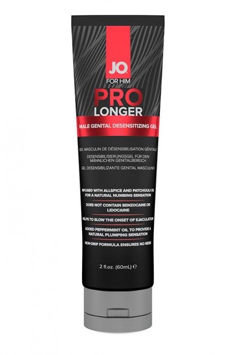 Гель-пролонгатор умеренного действия для мужчин JO Prolonger Gel – 60 мл. - System JO - купить с доставкой в Мытищах
