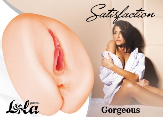 Мастурбатор с 2 тоннелями Satisfaction Gorgeous - Lola Games - в Мытищах купить с доставкой